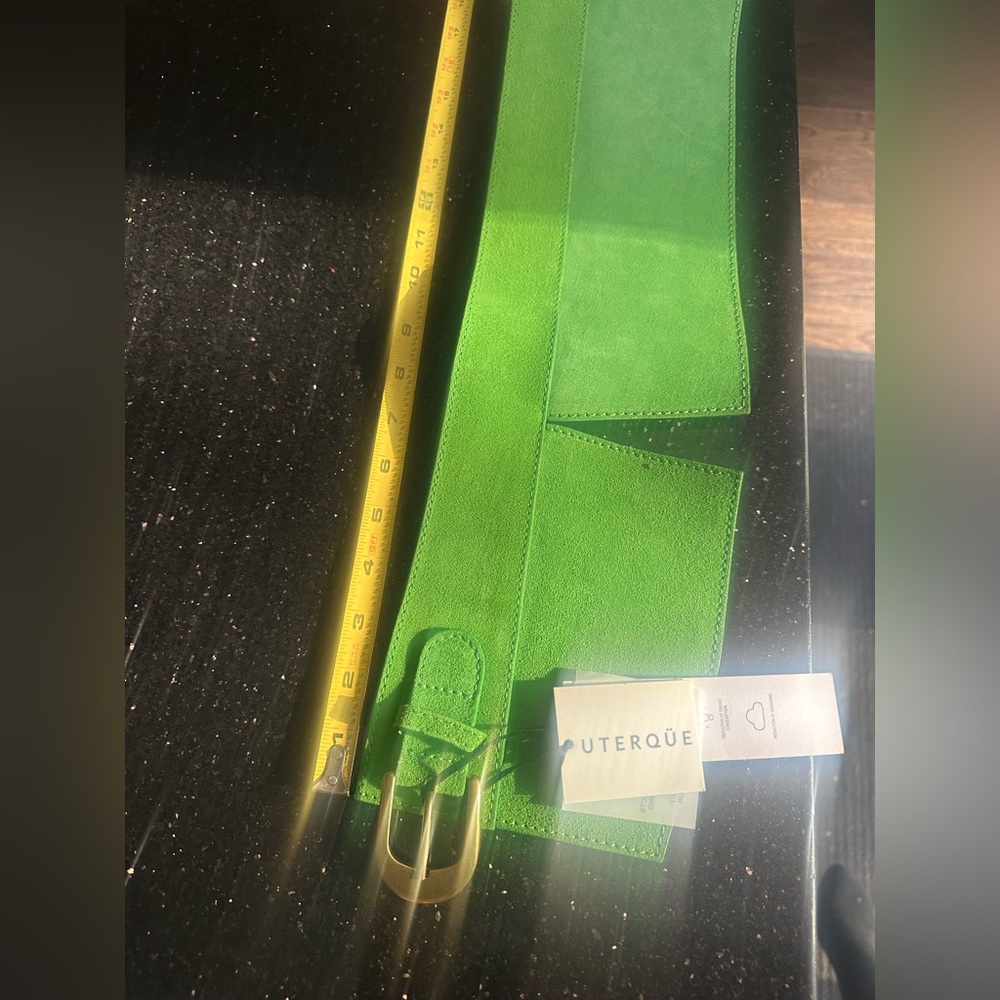 Green suede belt - Picture 4 of 6